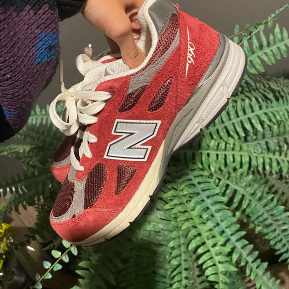 New Balance 990v Brick red suede - Picture 2 of 3